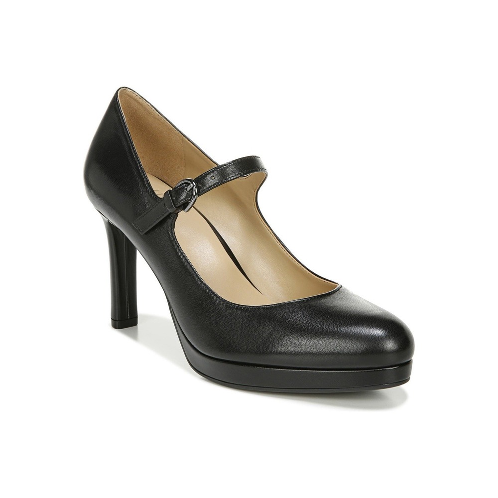 NATURALIZER Womens Talissa Mary Jane Pumps SIZE 5.5M Black Leather NWOT